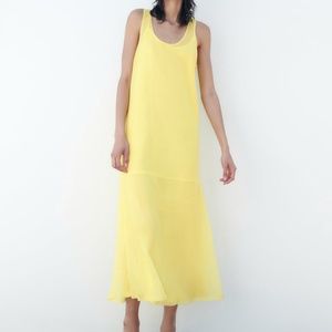 Zara limited edition semi sheer midi dress for summer